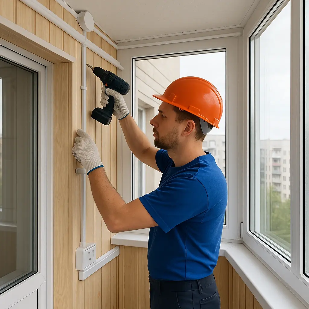 Електрика балконів і лоджій замовити в Києві 2